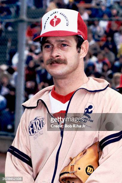 Actor Gerald McRaney during a celebrity softball game to benefit the American Heart Association, February 6,1983 in Malibu, California.