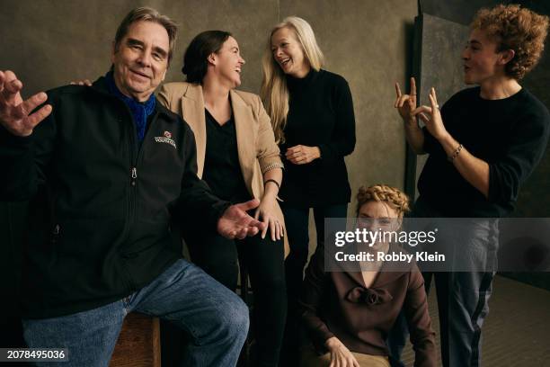 Beau Bridges, Shannon Triplett, Frances Fisher, Kristine Froseth and Max Mattern from 'Desert Road' pose for a portrait on March 9, 2024 at SxSW in...