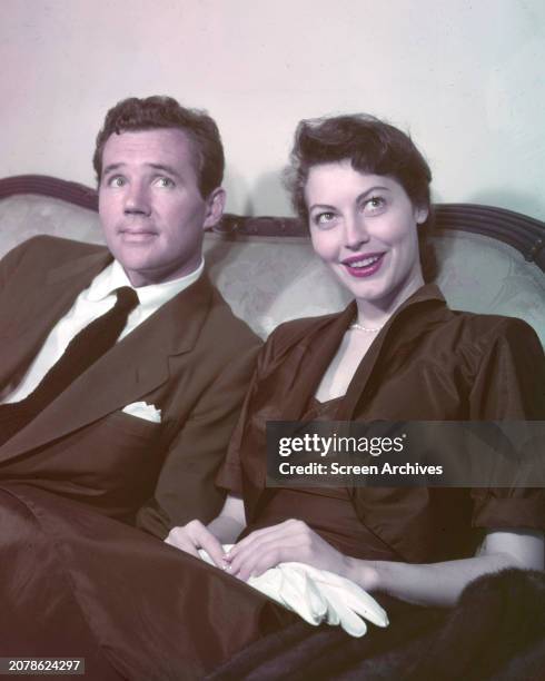 Ava Gardner and Howard Duff, circa 1947.