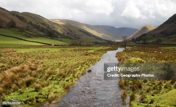 Howegrain Beck stream in Martindale valley, Lake District national park, Cumbria, England, UK.