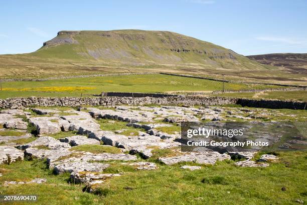 Carboniferous limestone scenery Pen Y Ghent, Yorkshire Dales national park, England, UK.