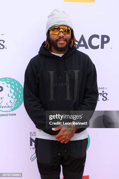 DeSean Jackson attends the NAACP Golf Invitational at Monarch Beach Golf Links on March 12, 2024 in Dana Point, California.