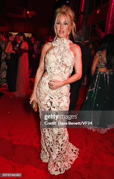 Ellie Goulding attends the 2024 Vanity Fair Oscar Party Hosted By Radhika Jones at Wallis Annenberg Center for the Performing Arts on March 10, 2024...