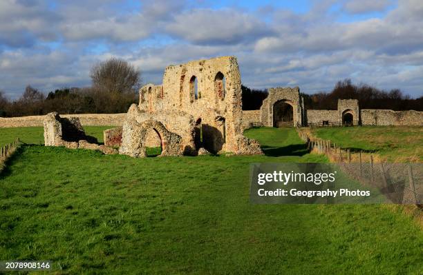 Ruins of Greyfriars friary, Dunwich, Suffolk, England, UK.