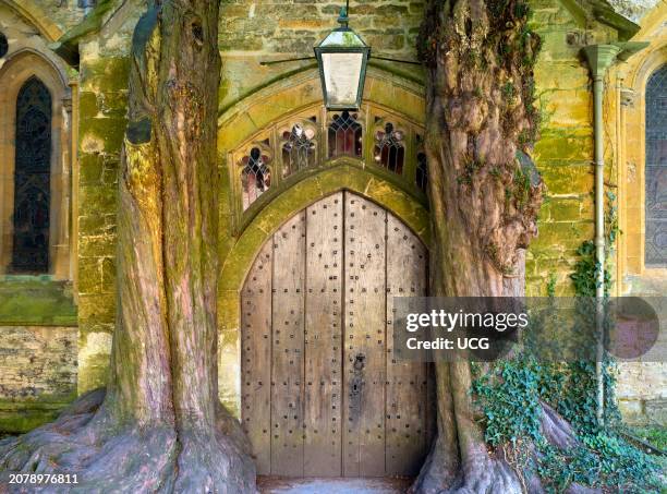 The Tolkien Door of St Edwards Church in the Cotswolds.