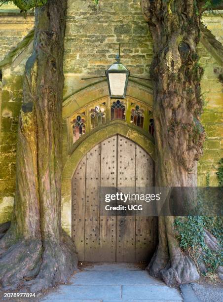 The Tolkien Door of St Edwards Church in the Cotswolds.