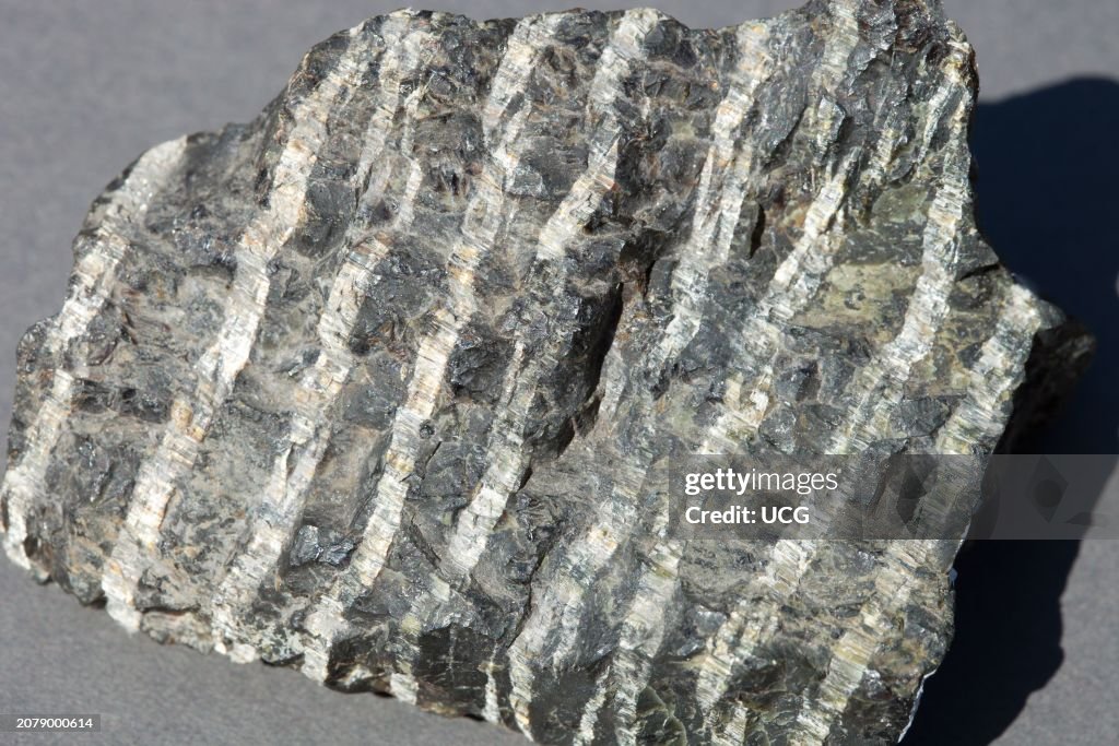 Alteration of peridotite to serpentinite