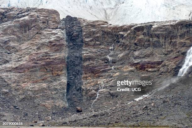Mafic dike cutting Proterozoic gneiss, southern Greenland.