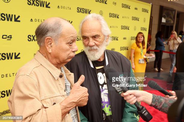Cheech Marin and Tommy Chong attend the World Premiere of "Cheech & Chong's Last Movie" during 2024 SXSW Conference And Festival at The Paramount...