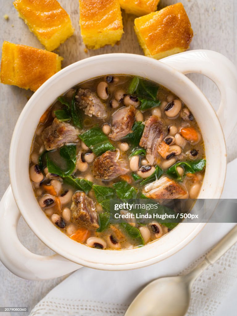 Close-up of soup in bowl,Aldie,Virginia,United States,USA