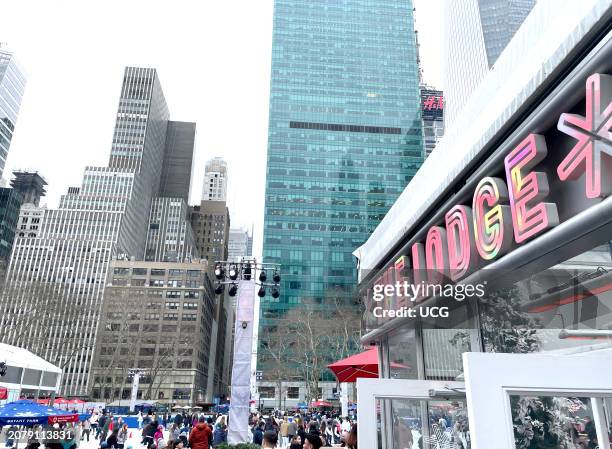 New York City's Bryant Park Winter Village has outdoor activities during the cold winter months such as a temporary ice skating rink, bumper cars on...