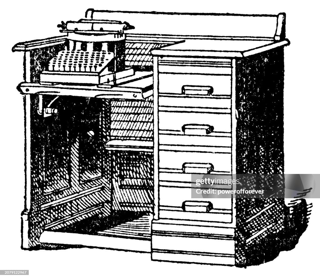 Office Typewriter Desk - 19th Century