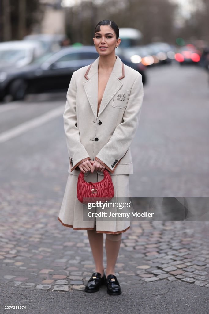 Street Style - Paris Fashion Week - Womenswear Fall/Winter 2024/2025 - Day Nine