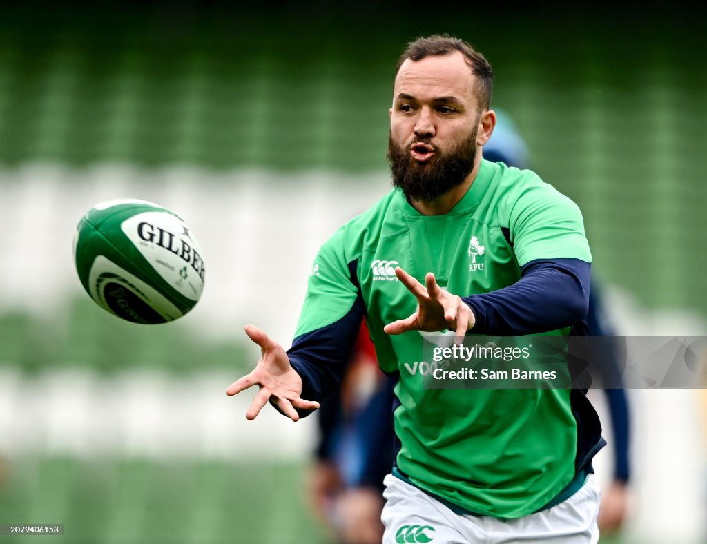 Irish Rugby Running Dublin , Ireland - 15 March 2024; Jamison Gibson-Park during an... News ...