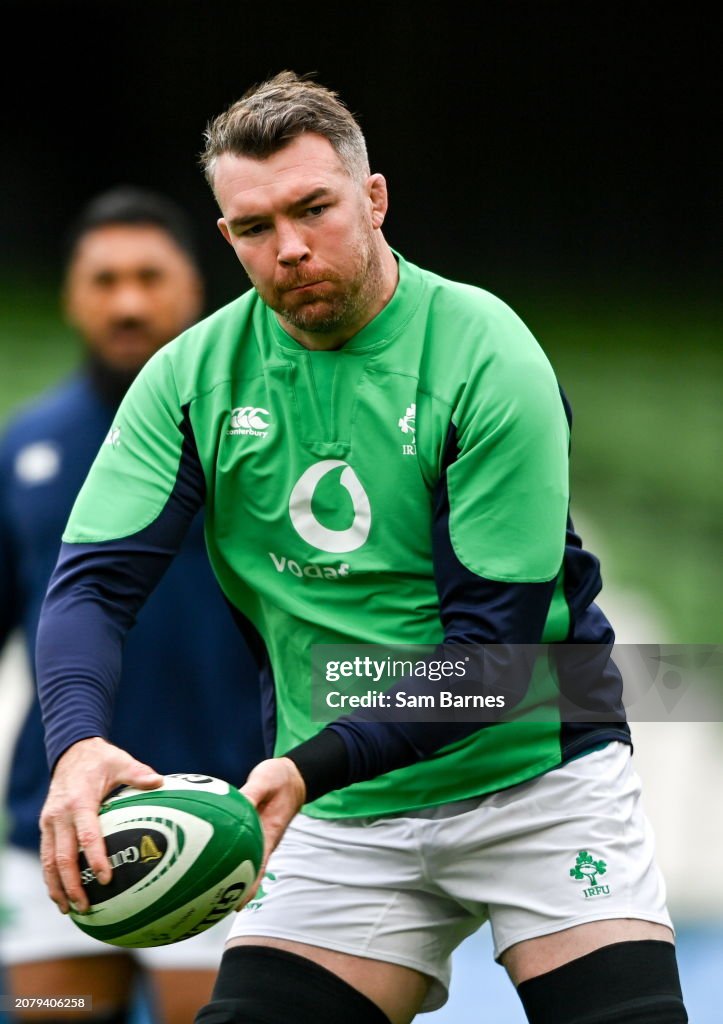 Peter Rann Rugby Dublin , Ireland - 15 March 2024; Peter O'Mahony during an Ireland ...