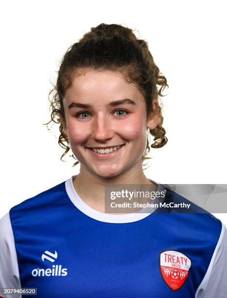 Limerick , Ireland - 14 March 2024; Jillian O'Toole during a Treaty United FC squad portrait session at UL North Campus in Limerick.