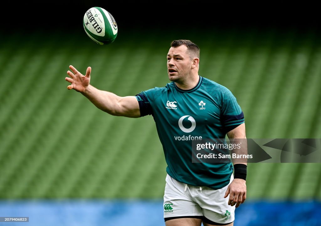 Islander Rugby Running Dublin , Ireland - 15 March 2024; Cian Healy during an Ireland rugby ...