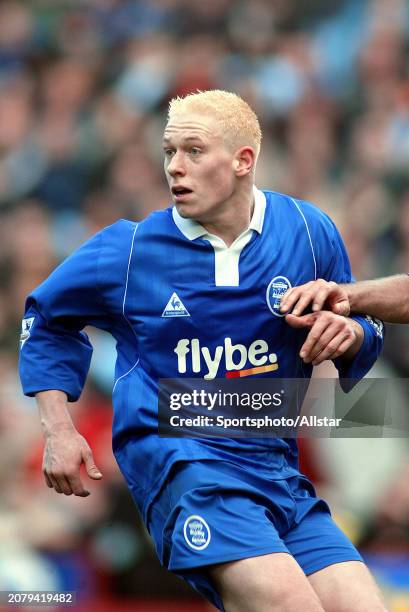 February 22: Mikael Forssell of Birmingham City in action during the Premier League match between Aston Villa and Birmingham City at Villa Park on...