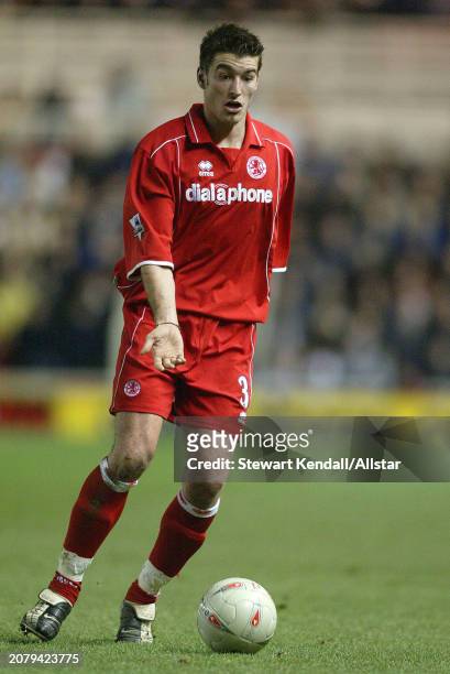 January 3: Franck Queudrue of Middlesbrough on the ball during the Fa Cup 3rd Round match between Middlesbrough and Notts County at Riverside Stadium...