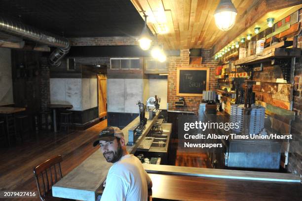 Kevin Blodgett in his new bar called The Shop on Friday Oct. 10, 2014 in Troy, N.Y. A 35,000-square-foot Troy building that was home to the former...