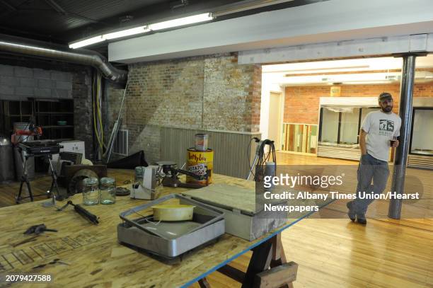Kevin Blodgett in his new deli under construction called Harrisonâs Corner Market on Friday Oct. 10, 2014 in Troy, N.Y. A 35,000-square-foot Troy...