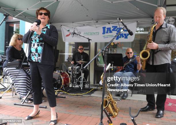 Colleen Pratt, left, and Friends perform during this year's Jazz on Jay kick off on Thursday June 4, 2015 in Schenectady , N.Y.