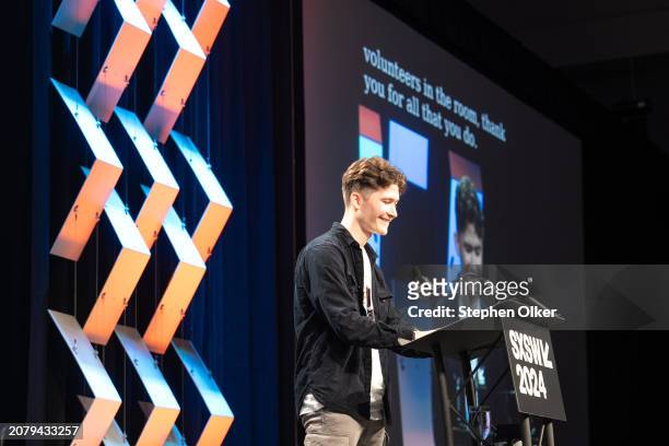 Nick Faust at the Featured Session: Top Entertainment Trends for 2024: What the Data Says as part of SXSW 2024 Conference and Festivals held at the...
