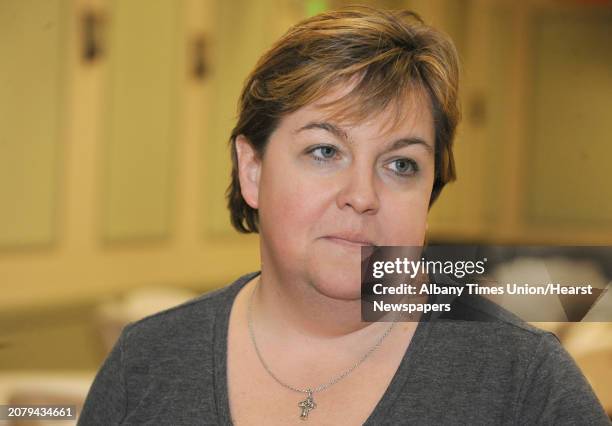 Albany St. Patrick's Day Parade Commitee member Maura McSweeney-Terno at the Ancient Order of Hibernians hall on Tuesday Nov. 24, 2015 in Albany, N.Y.