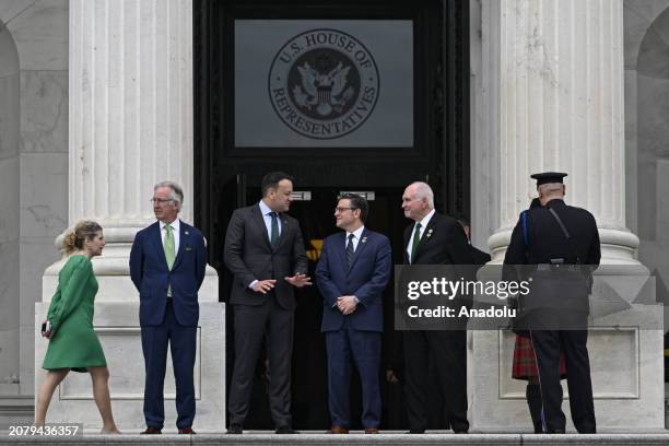 President Joe Biden, U.S. Speaker of the House Mike Johnson, and Irish Prime Minister Leo Varadkar joined members of Congress for the traditional St....