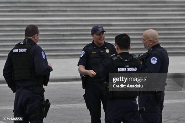 Security measures are being taken as U.S. President Joe Biden, U.S. Speaker of the House Mike Johnson, and Irish Prime Minister Leo Varadkar joined...