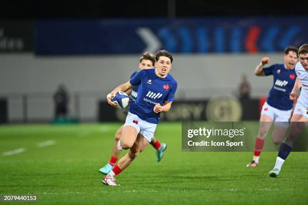 Ferte Mathis of France U20 during the U20 Six Nations tournament match between France and England at Stade du Hameau on March 15, 2024 in Pau,...