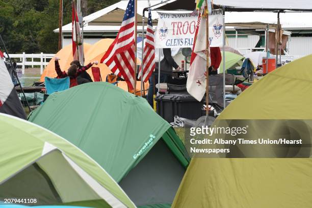 More than 1,200 Boy Scouts, Cub Scouts and Scout Leaders attend the Twin Rivers Council's Silver Jubilee Camporee at the Schaghticoke Fair Grounds on...