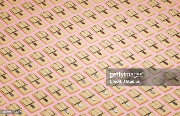 mousetrap pattern horizontal - mousetrap stock pictures, royalty-free photos & images