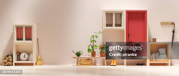 sideboard-haus - anrichte stock-fotos und bilder