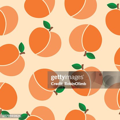Peaches Seamless Pattern Peaches Seamless Pattern