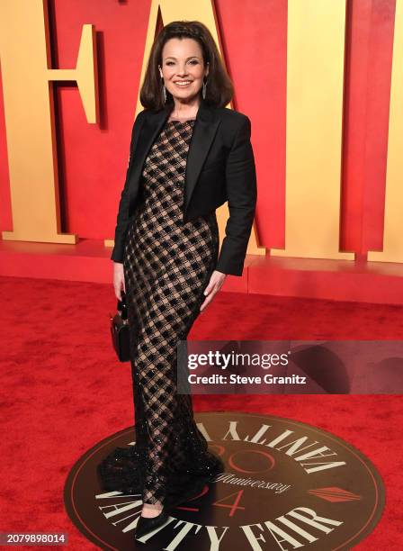 Fran Drescher arrives at the 2024 Vanity Fair Oscar Party Hosted By Radhika Jones at Wallis Annenberg Center for the Performing Arts on March 10,...