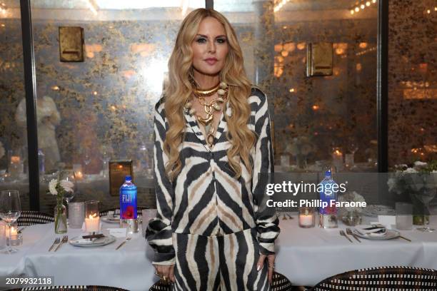 Rachel Zoe attends FIJI Water at The CURATEUR spring supper hosted by Rachel Zoe & Julianne Hough at Fairmont Century Plaza on March 12, 2024 in Los...