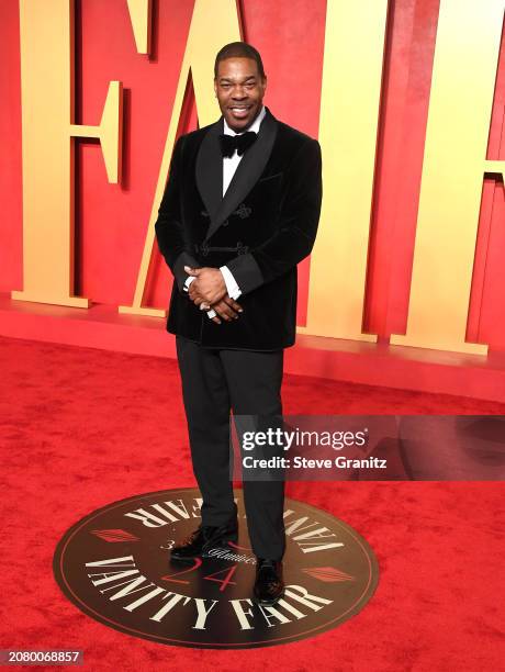 Busta Rhymes arrives at the 2024 Vanity Fair Oscar Party Hosted By Radhika Jones at Wallis Annenberg Center for the Performing Arts on March 10, 2024...