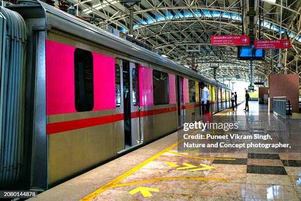 rapid transit system /mass rapid transit (mrt) also known as heavy rail or metro train. - underground rail stock pictures, royalty-free photos & images
