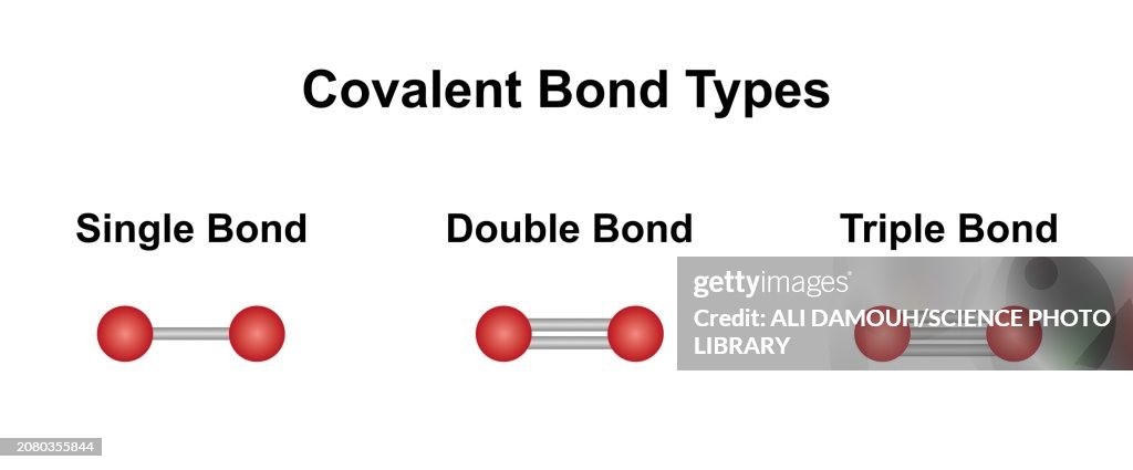 Covalent bond types, illustration