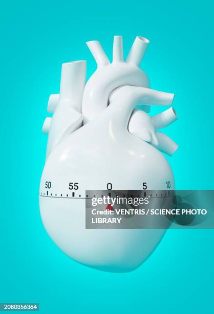 critical hour after heart attack, conceptual illustration - ominous clock stock illustrations