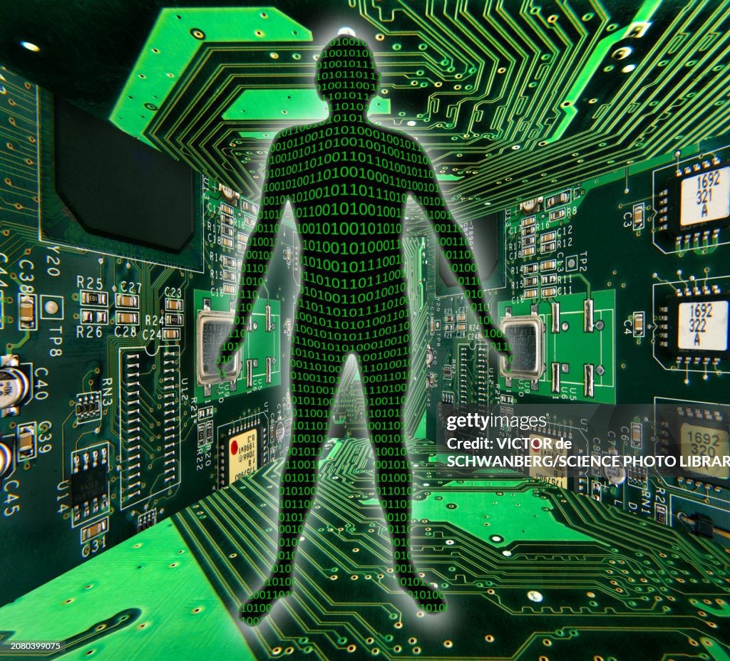Simulation Theory Conceptual Illustration High-Res Vector Graphic ...