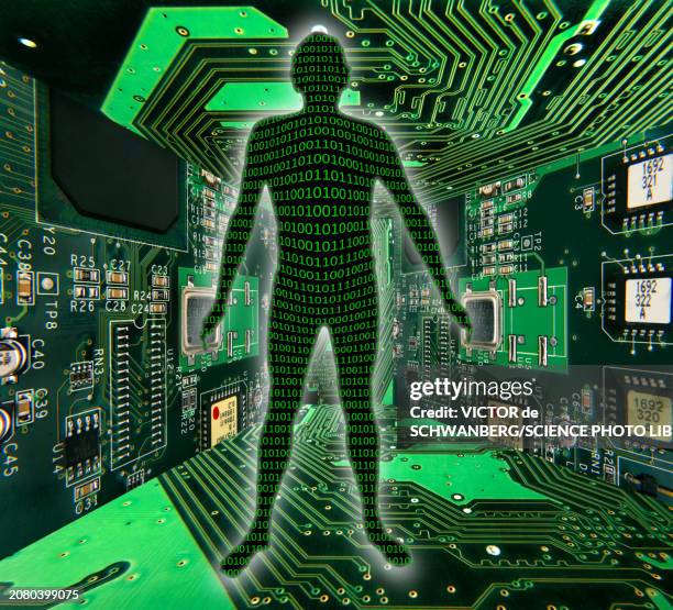 simulation theory, conceptual illustration - binary code stock illustrations