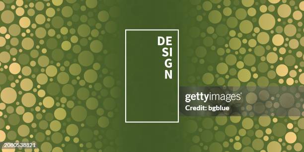 abstract geometric background with green gradient circles - champagne bubble texture stock illustrations