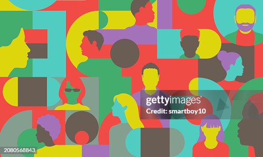 Head Profiles with Geometric Pattern Head Profiles with Geometric Pattern