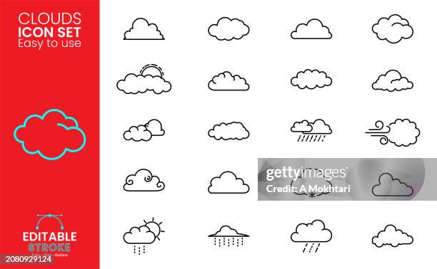cloud icon. - visibility vector icon stock illustrations