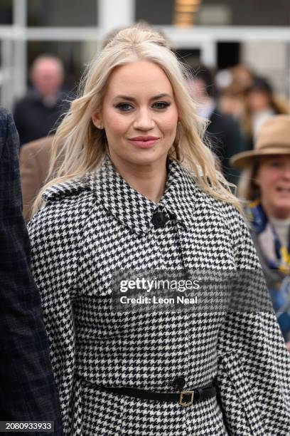 Singer Kimberley Wyatt attends Style Wednesday, day two of the Cheltenham Festival at Cheltenham Racecourse on March 13, 2024 in Cheltenham, England....