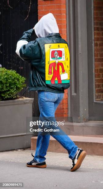 Emily Ratajkowski is seen at GMA on March 12, 2024 in New York City.