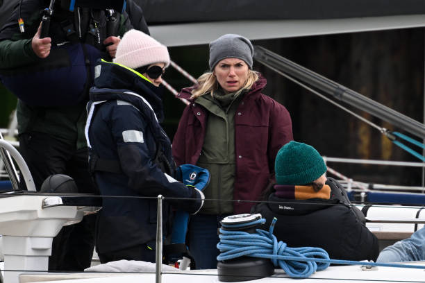 GBR: "Bad Sisters" Filming In Weymouth Harbour