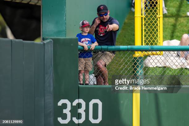 Minnesota Twins fans looks on during a spring training game against the New York Yankees on March 9, 2024 at the Lee County Sports Complex in Fort...